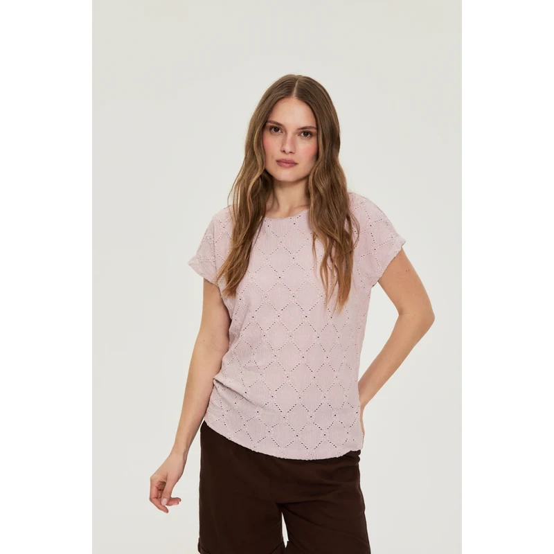 Marisse Dámské triko Dusty Pink
