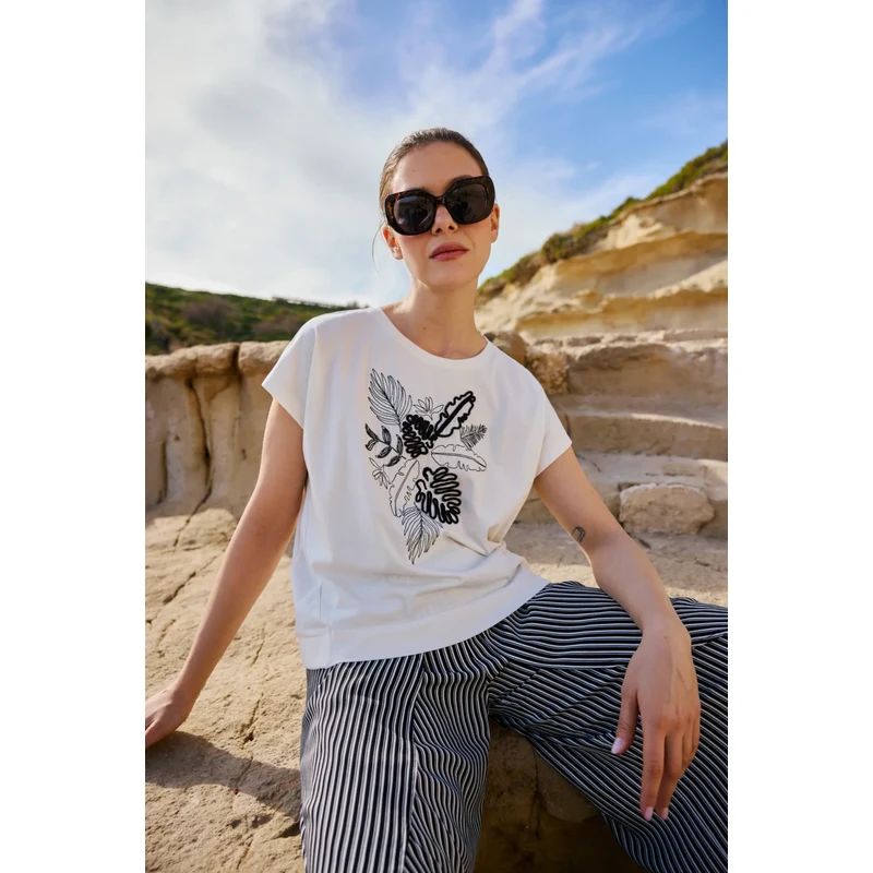 Dámské triko Marisse Off White