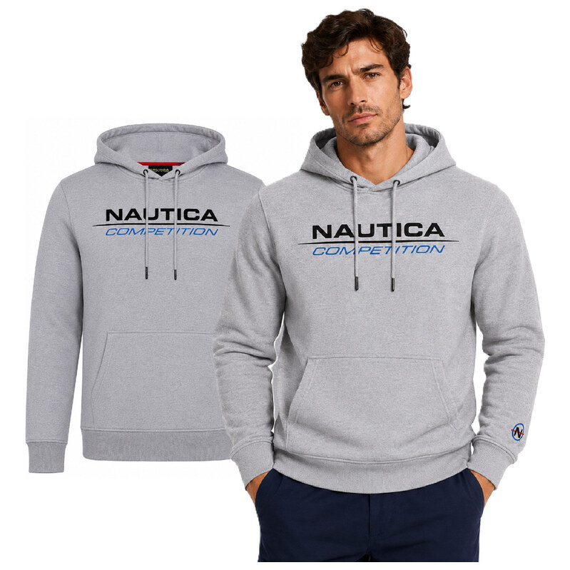 Nautica pánská mMikina na zip šedá