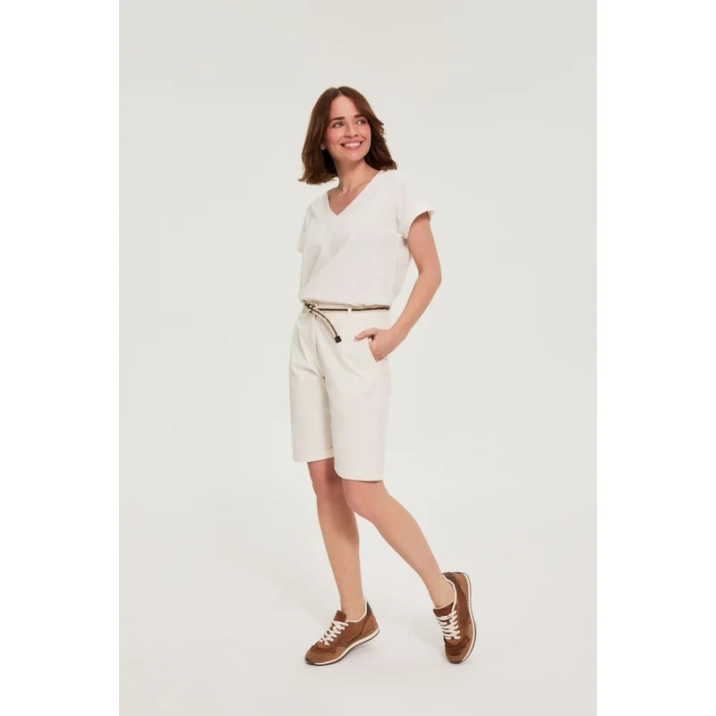 Dámské kraťasy Marisse OFF WHITE
