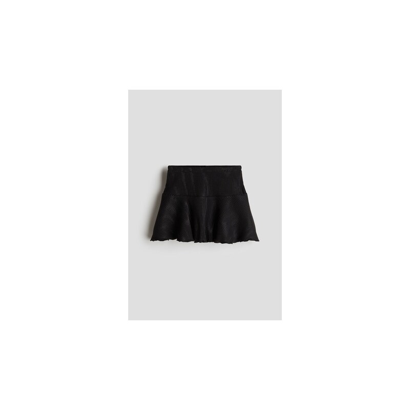 H&M - Třpytivá žerzejová sukně - Černá