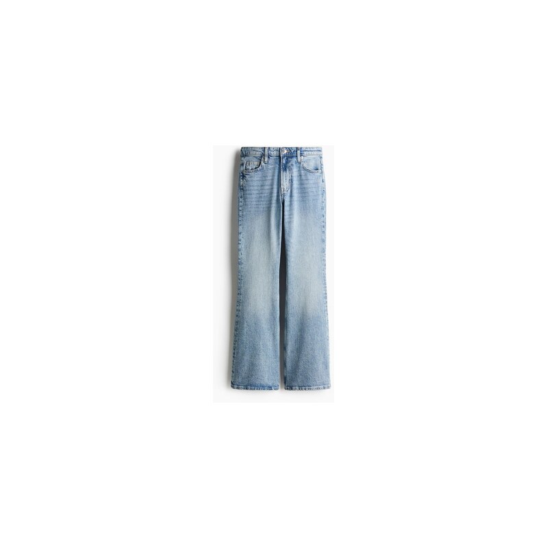 H&M - Flared High Jeans - Světlý Denim Blue