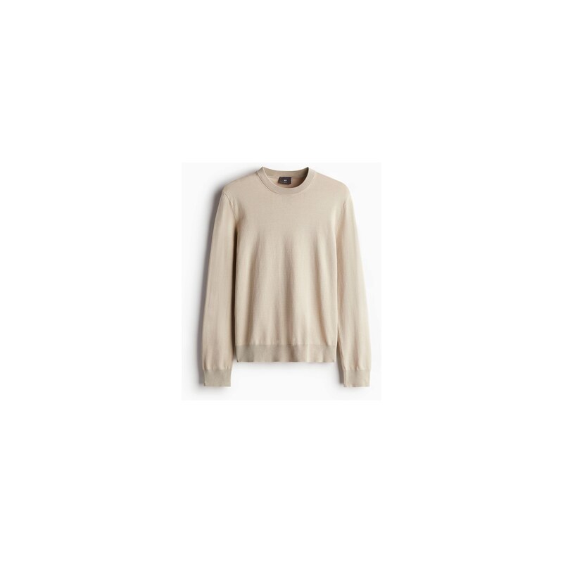 H&M - Svetr z jemného úpletu Slim Fit - Béžová