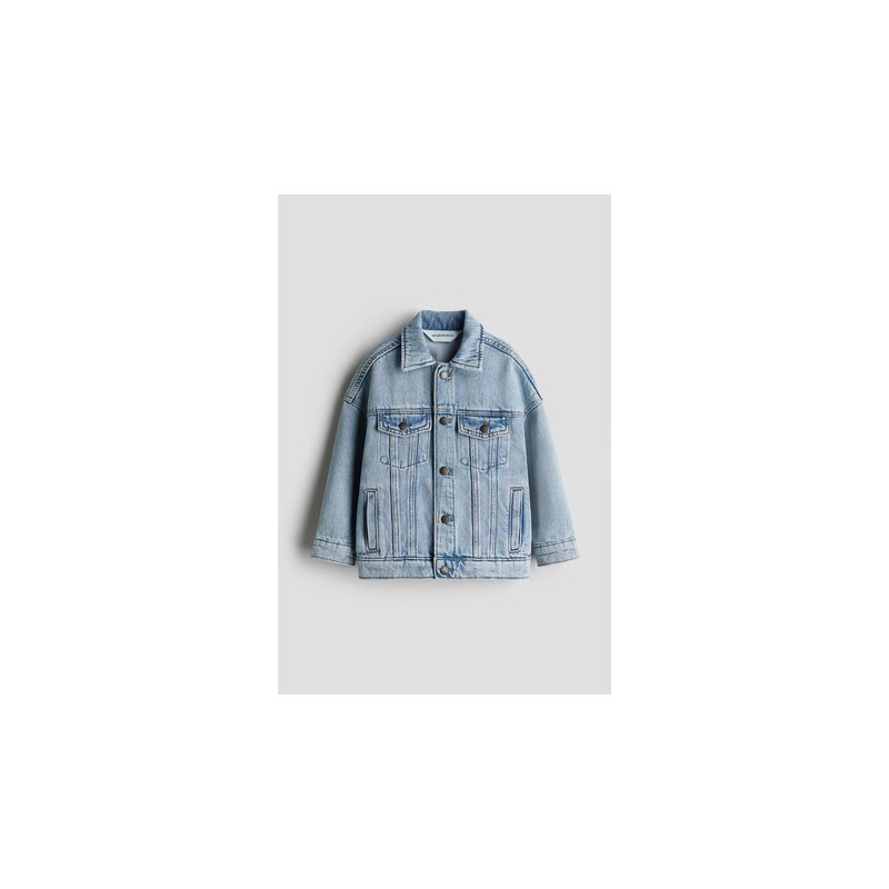 H&M - Oversized džínová bunda - Denim Blue