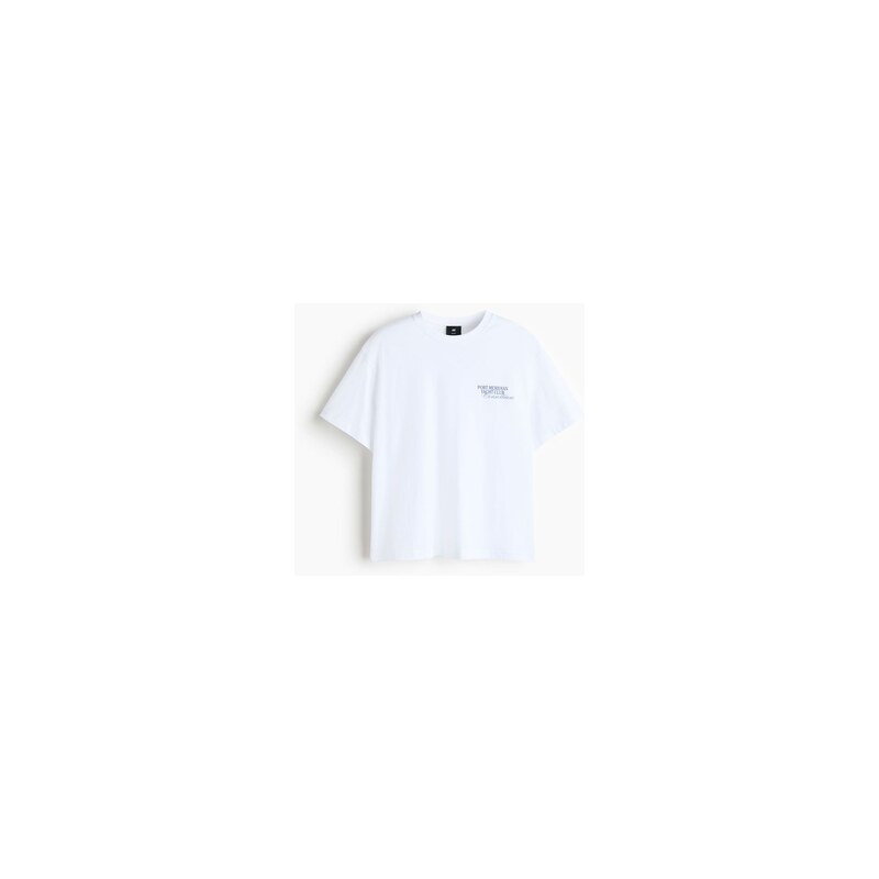 H&M - Tričkos potiskem Loose Fit - Bílá/Port Meridian Yacht Club