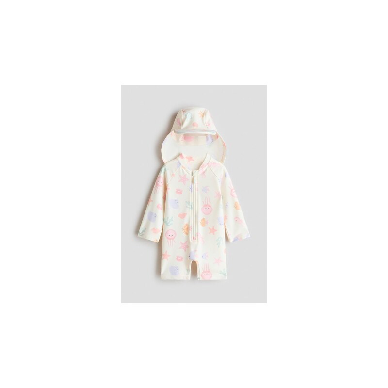 H&M - Souprava proti slunci UPF 50 - Krémová/Vzor