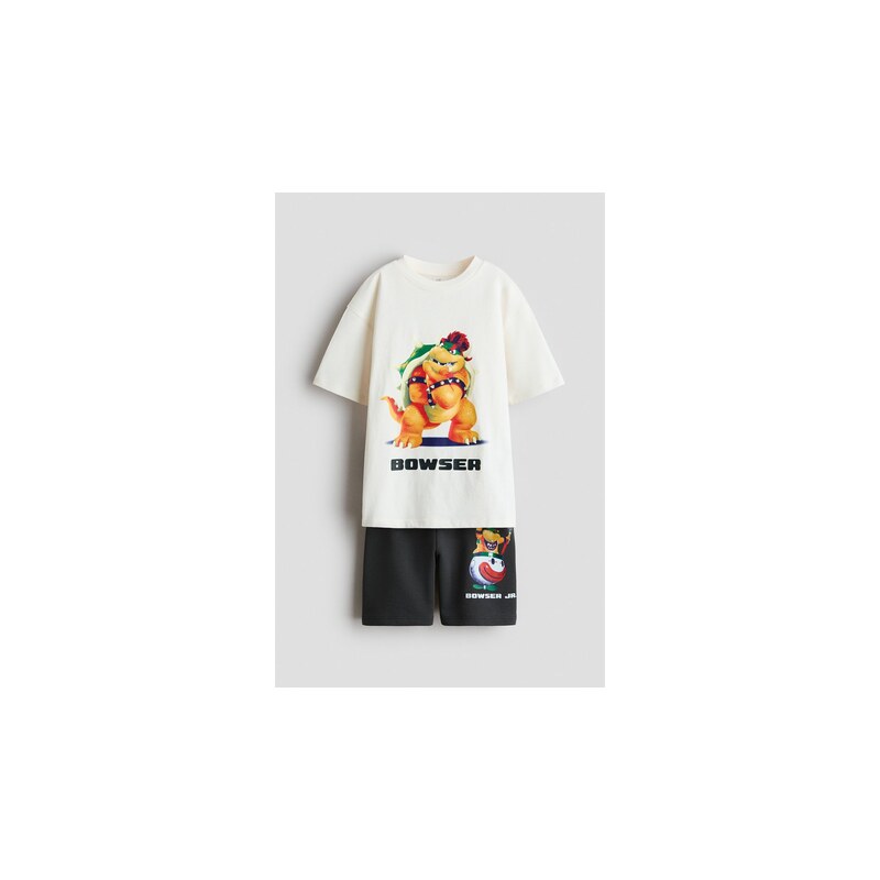 H&M - Dvoudílná soupravas potiskem - Krémová/Super Mario