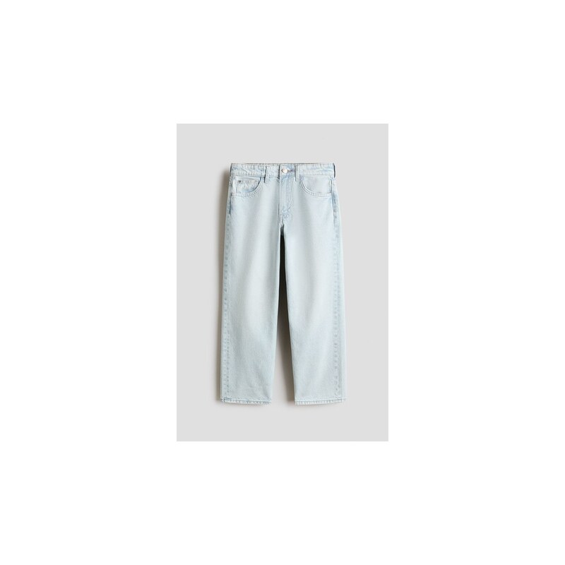 H&M - Loose Fit Jeans - Světlý Denim Blue
