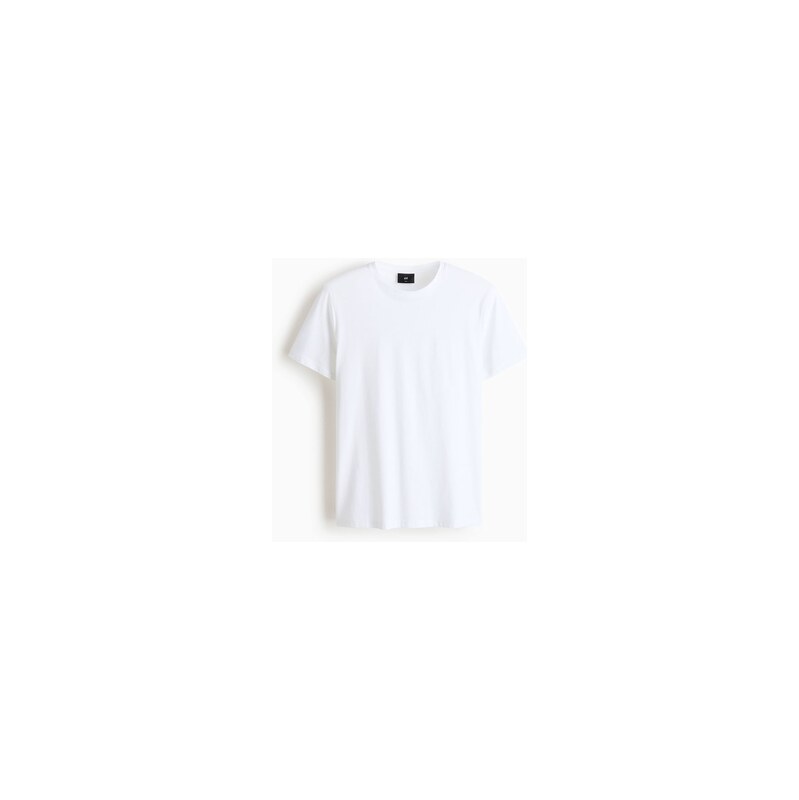 H&M - Tričko z bavlny pima Slim Fit - Bílá