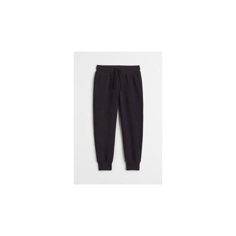 H&M - Kalhoty joggers česanou vnitřní stranou - Černá