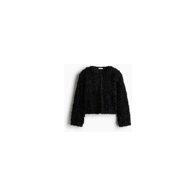 H&M - Kabáteks aplikacemi - Černá