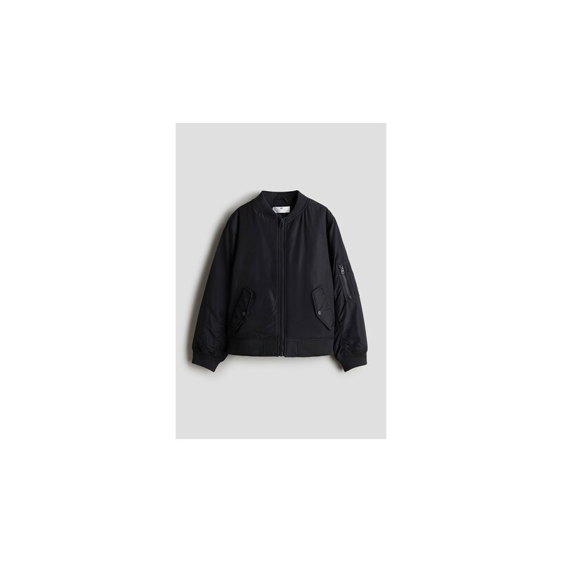 H&M - Bunda bomber - Tmavě Šedá