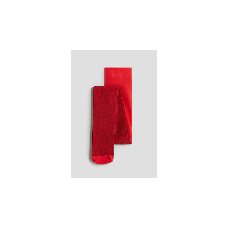 H&M - Třpytivé punčocháče - Červená