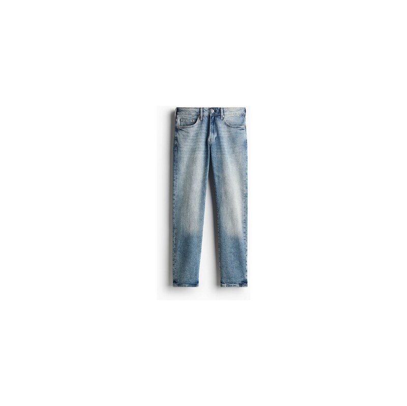H&M - Straight Regular Jeans - Denim Blue