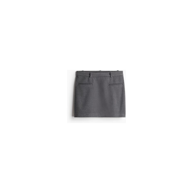 H&M - Elegantní minisukně - Tmavě Šedý Melír
