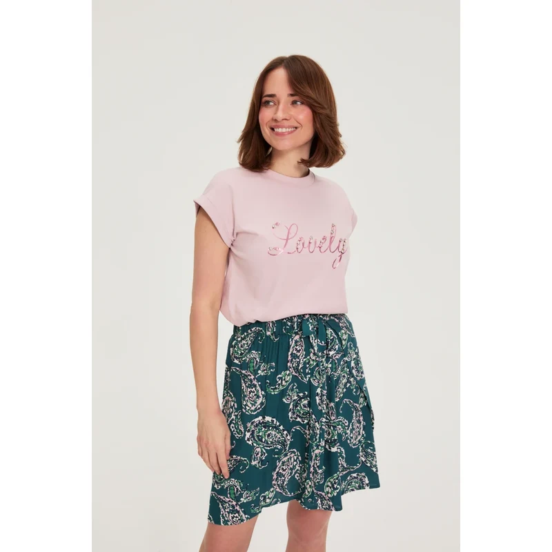 Marisse dámské triko DUSTY PINK