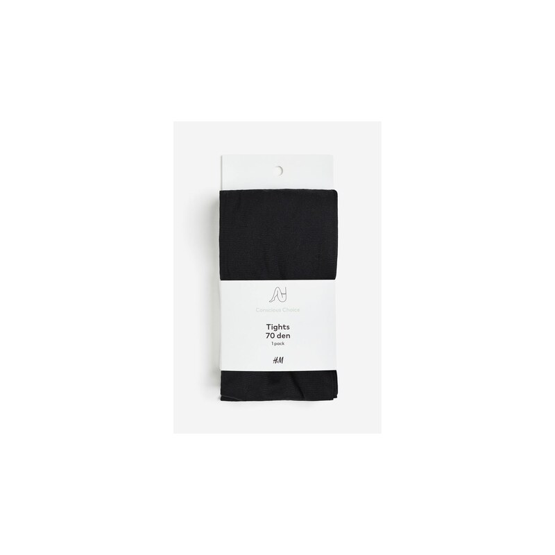 H&M - Punčocháče 70 denier - Černá