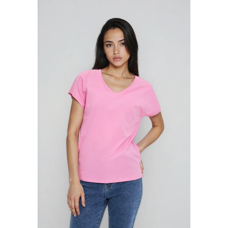Moodo Marisse WOMENS TSHIRT L-TS-4951 PINK