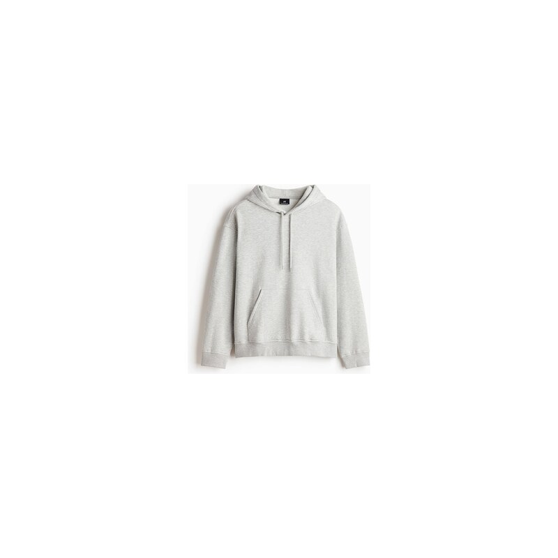 H&M - Mikinas kapucí Loose Fit - Světle Šedý Melír