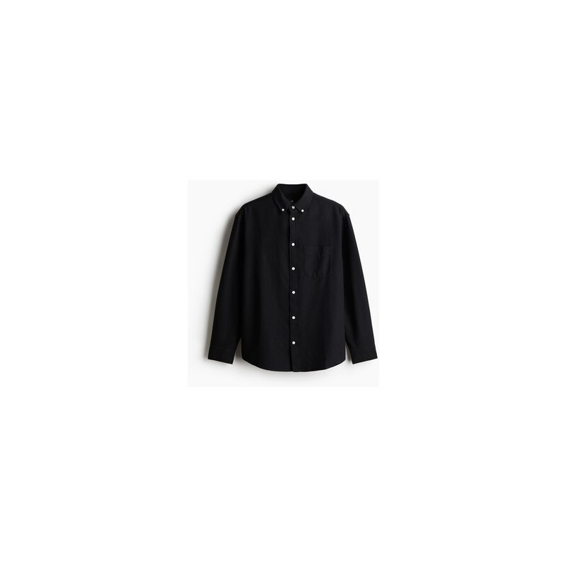 H&M - Košile oxford Regular Fit - Černá