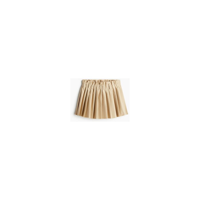 H&M - Skládaná minisukně - Béžová