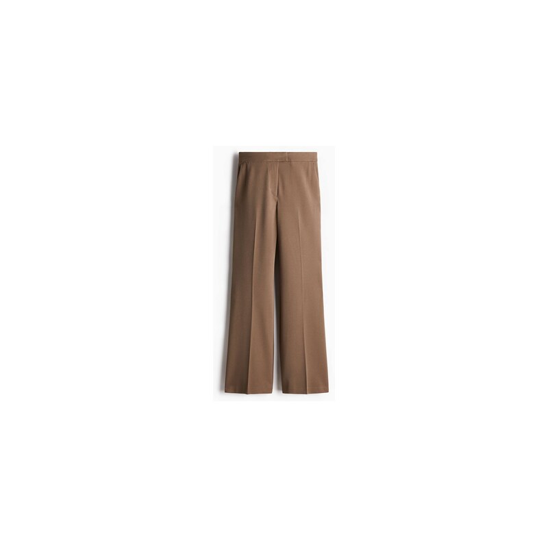 H&M - Kalhoty Bootcut - Hnědá