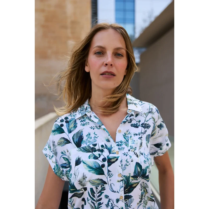 Marisse WOMENS SHIRT L-KO-4933 OFF WHITE