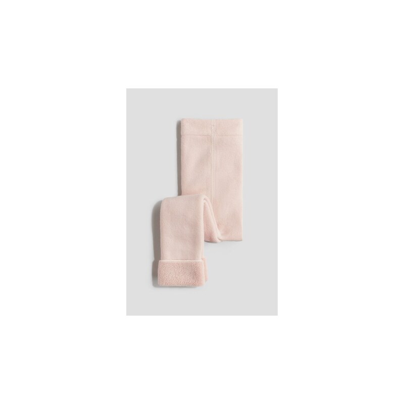 H&M - Legíny z froté - Světle Růžová