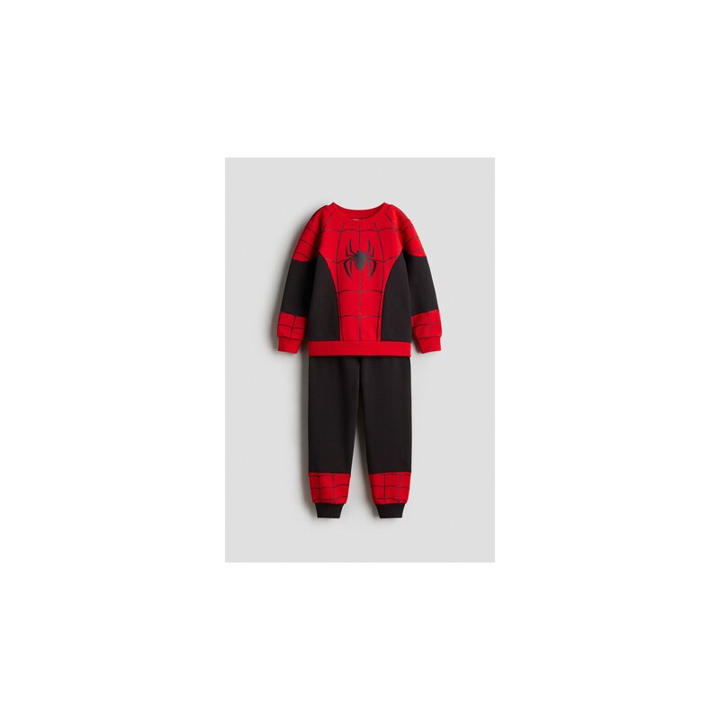 H&M - Dvoudílná soupravas potiskem - Červená/Spiderman
