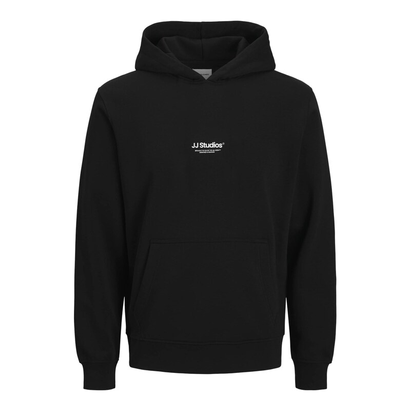 Jack & Jones Junior Mikina JJESoho černá / bílá