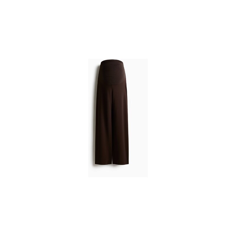 H&M - MAMA Široké kalhoty - Tmavě Hnědá
