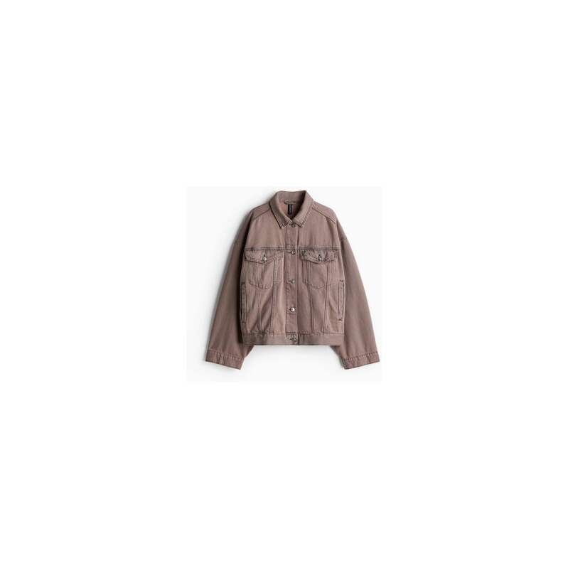 H&M - Džínová bunda - Šedobéžová