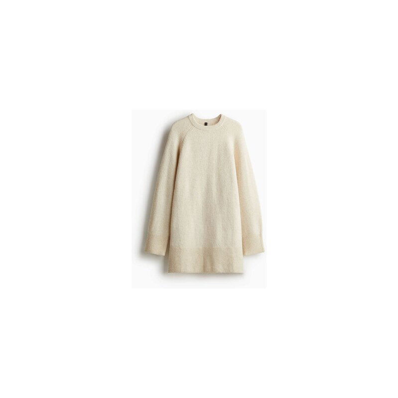 H&M - Pletené šaty - Světle Béžová