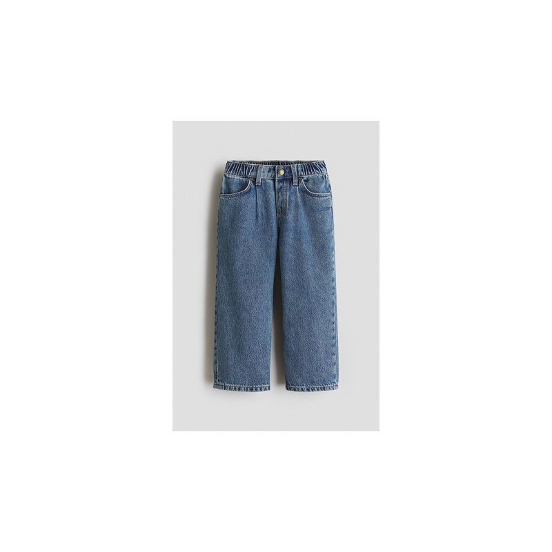 H&M - Wide Leg Jeans - Modrá
