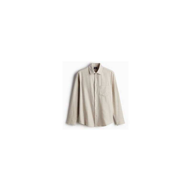H&M - Flanelová košile Regular Fit - Béžová