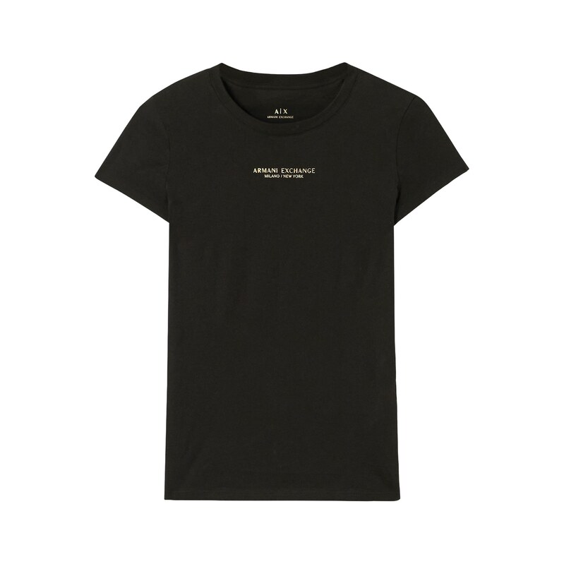 ARMANI EXCHANGE Tričko zlatá / černá