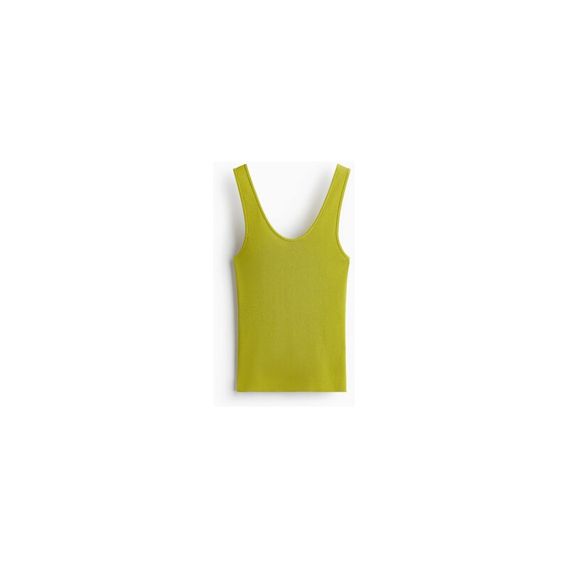 H&M - Pletené tílko - Limetkově Zelená