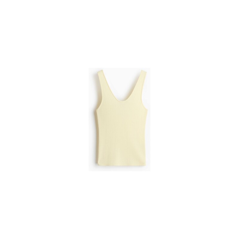 H&M - Pletené tílko - Světle Žlutá