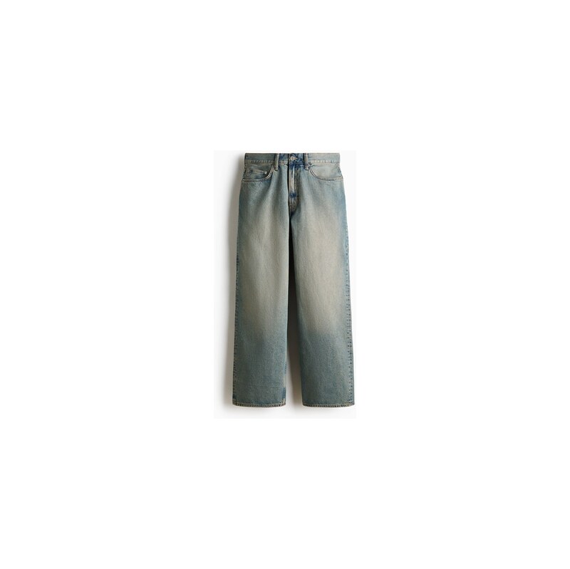 H&M - Baggy Jeans - Sepraný Denim Blue