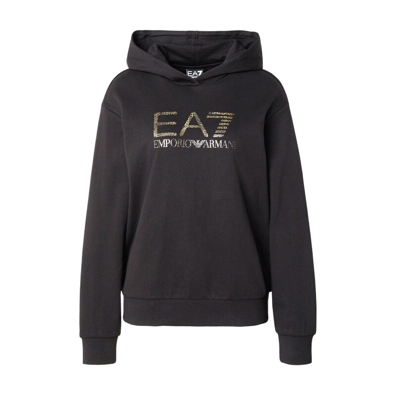 EA7 Emporio Armani Mikina karamelová / zlatá / černá