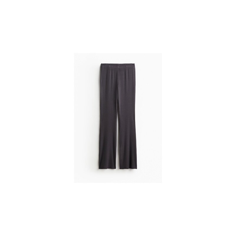 H&M - Kalhoty Flared - Tmavě Šedá