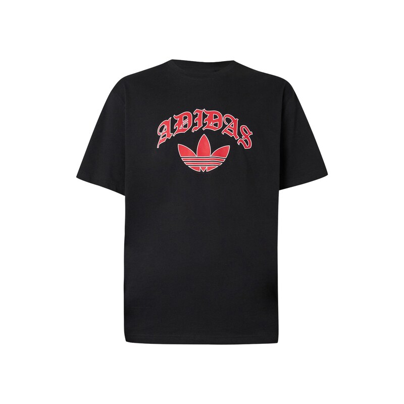ADIDAS ORIGINALS Tričko tmavě červená / černá / bílá
