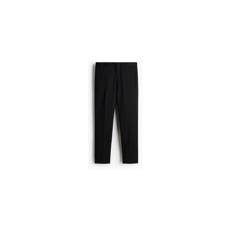 H&M - Společenské kalhoty Slim Fit - Černá