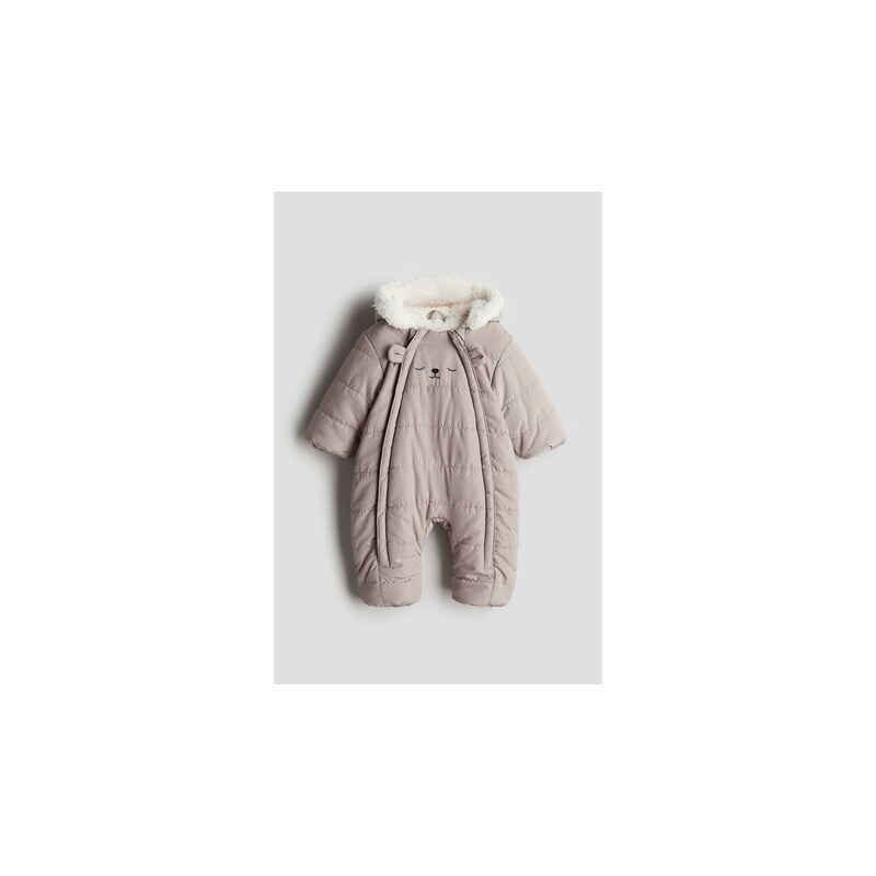 H&M - Vatovaná kombinéza - Šedobéžová