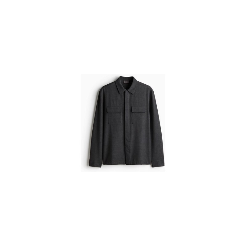H&M - Košile utility Regular Fit - Tmavě Šedá