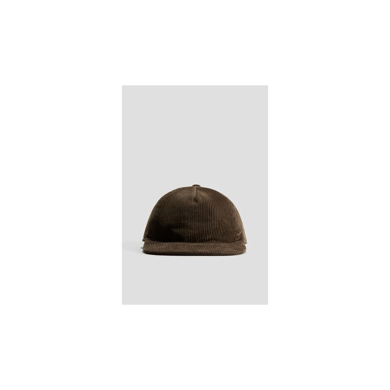 H&M - Kšiltovkas plochým štítkem - Tmavě Zelená Khaki