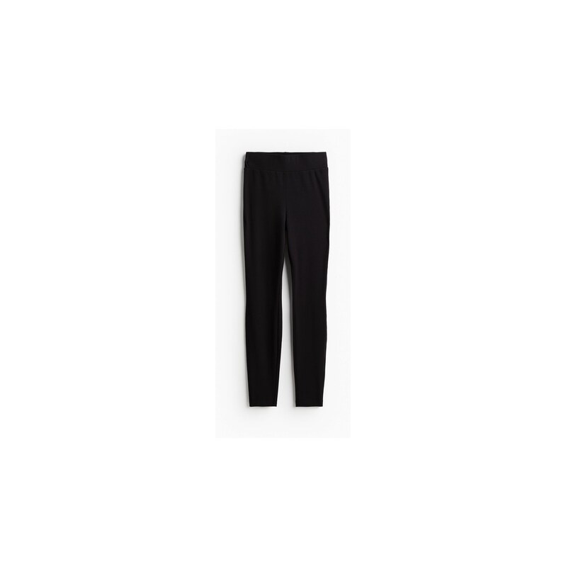 H&M - Žerzejové legíny - Černá