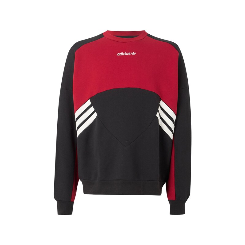 ADIDAS ORIGINALS Mikina Munich 93 červená / černá / bílá
