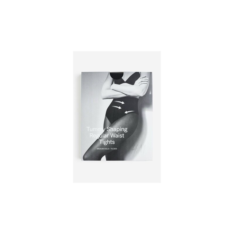 H&M - Punčocháče Shaping 70 den - Černá