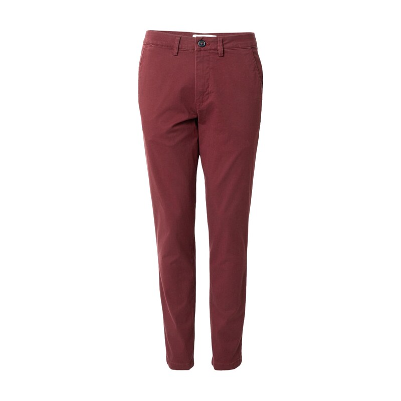 SELECTED Chino kalhoty SLHNEW MILES FLEX rezavě červená